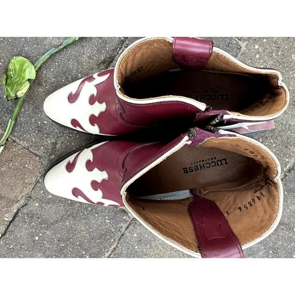 NWT Lucchese M6065 Wingtip Side-Zip Western Boots size 6.5 - Picture 9 of 10